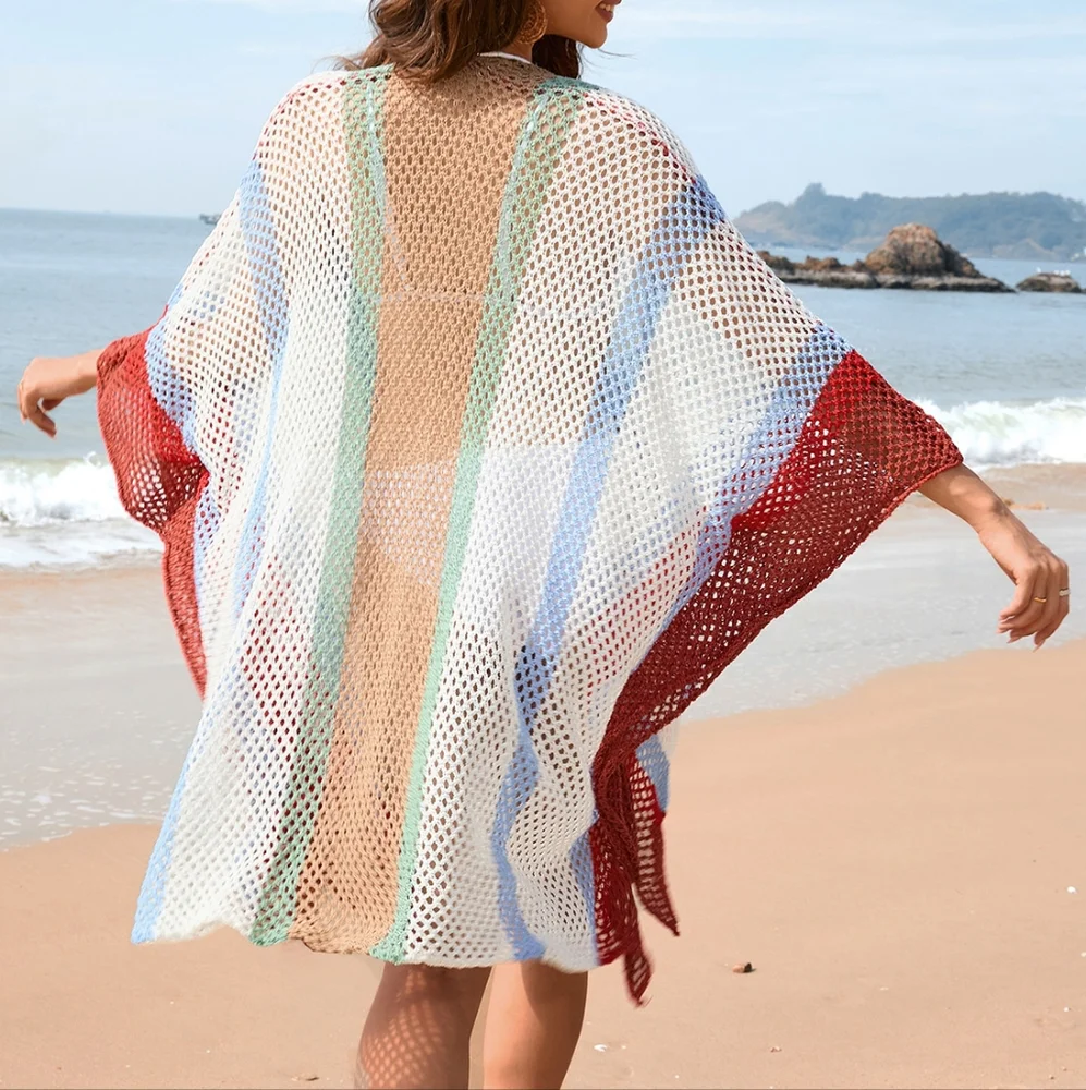 Luminous Sands Openwork Coverup - White
